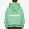 Atna Logo Oversized Hoodie Washed Peppermint Green White