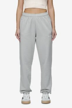 Villa High Waisted Sweat Pants Washed Sky Grey White Gum