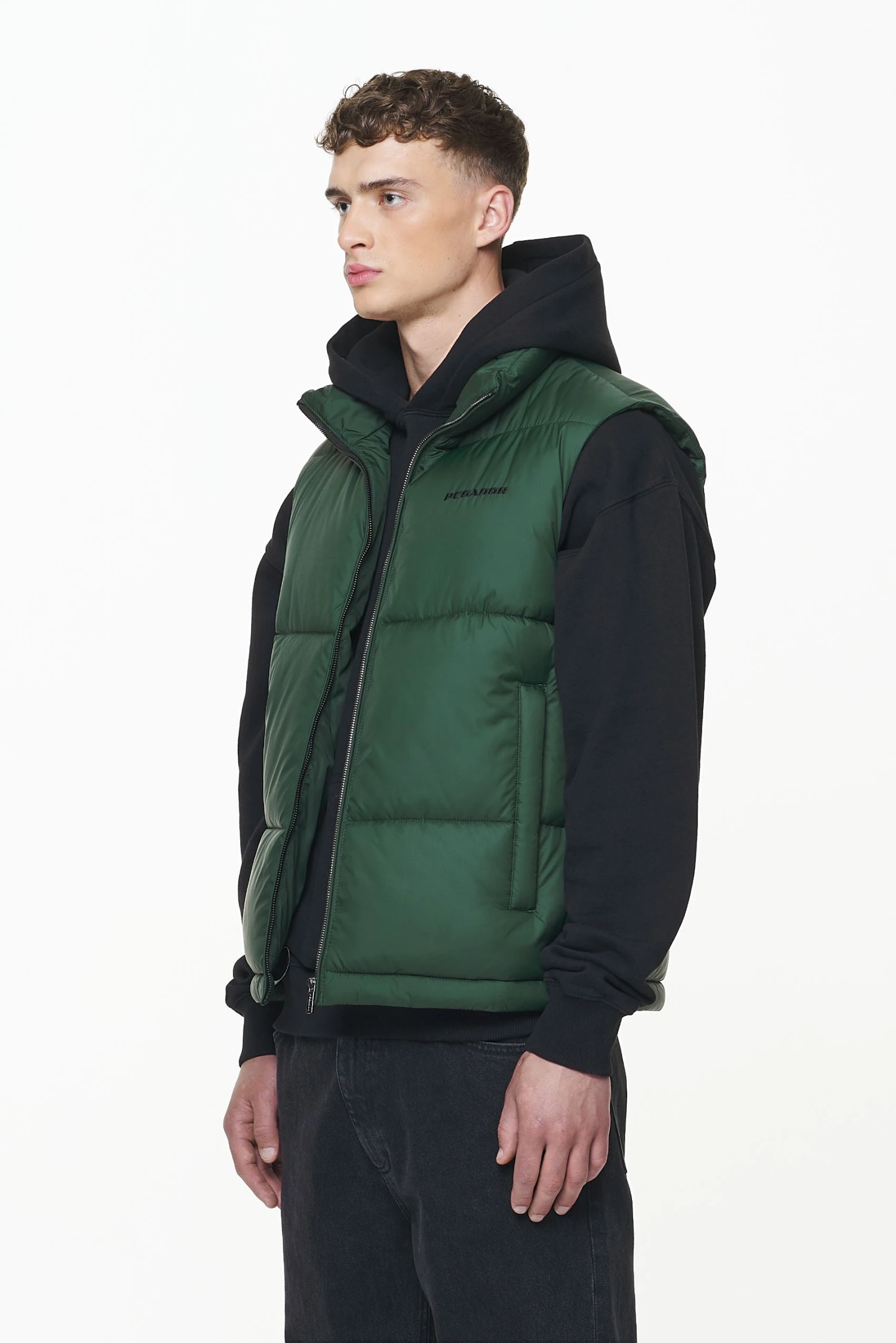 Landin Puffer Vest British Green - Image 4