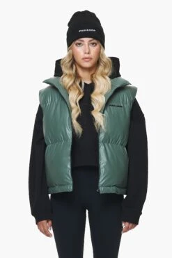Angel Puffer Vest Garden Green