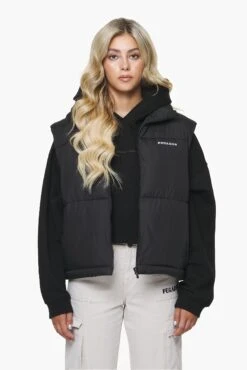 Priory Puffer Vest Black